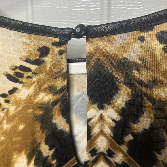 Women's Animal Print Flowy Mini Dress Sz M - Picture 5 of 10